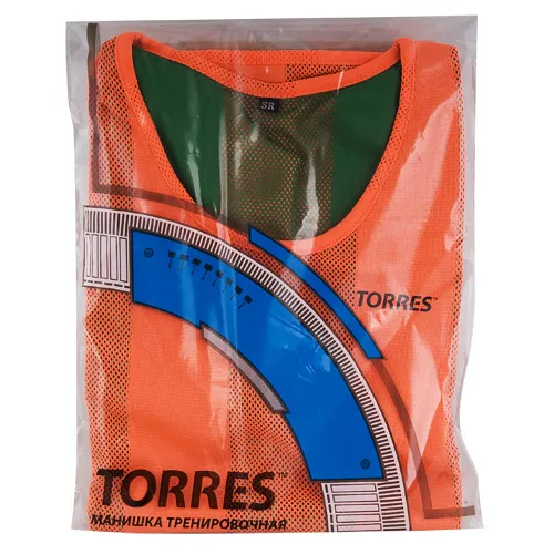 Манишка детская TORRES двухсторонняя, TR11949O/G, р.Jr, тренировочная, полиэстер, оранж-зелен за 1&nbsp;026.80 ₽ в Йошкар-Оле