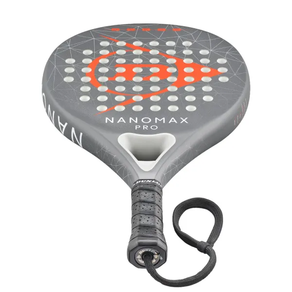 Ракетка для падела Dunlop Nanomax Pro, 10370739, для профессионалов, карбон,серо-оранжевый за 17&nbsp;248.20 ₽ в Йошкар-Оле