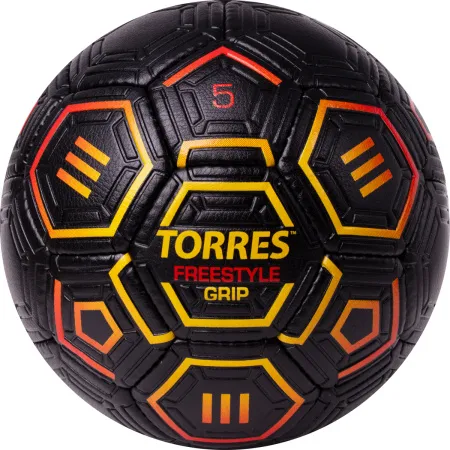 Мяч футб. TORRES Freestyle Grip, F323765, р.5, 32 панели. PU, ручная сшивка, черно-желт-красн за 2&nbsp;070.60 ₽ купить в Йошкар-Оле