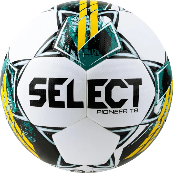 Мяч футб. SELECT Pioneer TB V23, 0865060005, р.5, FIFA Basic, 32п, ПУ, термосш, бело-зелено-желтый за 5&nbsp;684.80 ₽ в Йошкар-Оле