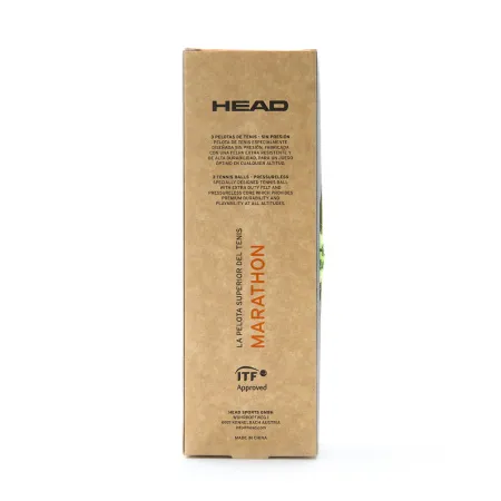 Мяч теннисный HEAD Marathon 3B, 578183, крафт. упак.3шт, без давления, фетр, нат.резина,желтый за 1&nbsp;055.70 ₽ купить в Йошкар-Оле