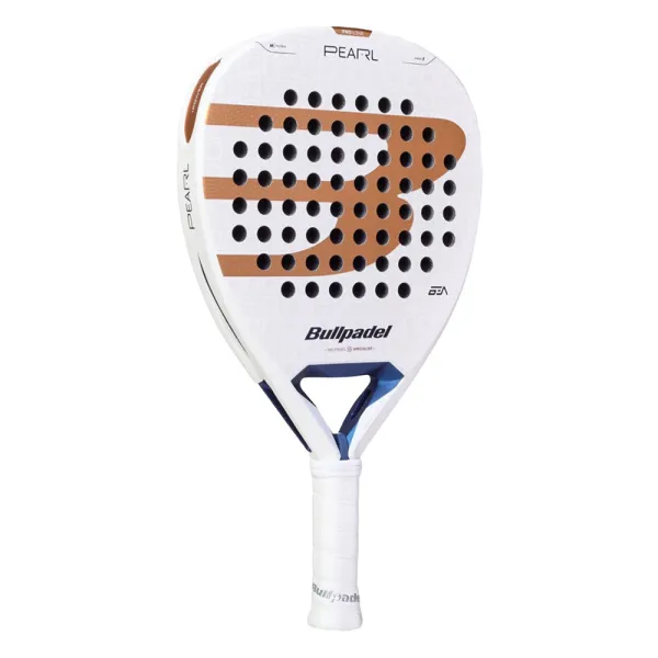 Ракетка для падела BULLPADEL Pearl 27, 497249, для проф-в, стекловолокно,карбон, бело-золотистый за 44&nbsp;319 ₽ в Йошкар-Оле