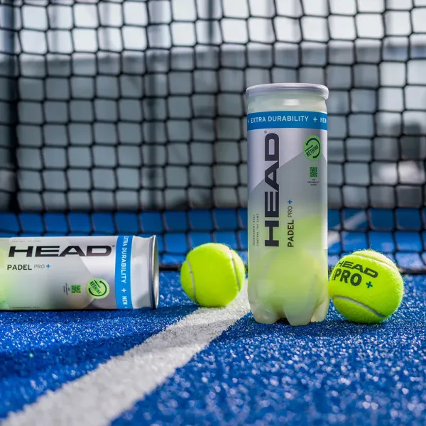 Мяч для падела HEAD Padel Pro+, 540203, уп.3 шт, FIP Approved, войлок,нат.резина,желтый за 933.30 ₽ в Йошкар-Оле