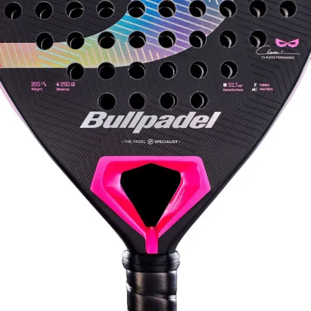 Ракетка для падела BULLPADEL Wonder 27, 497250, для продв.игроков, стекловолокно, карбон, черно-роз за 42&nbsp;969.20 ₽ купить в Йошкар-Оле