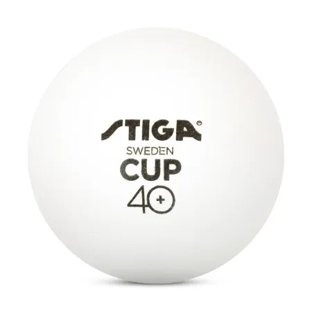 Мяч для наст. тенниса Stiga Cup ABS, 1110-2510-12, диам.40+мм, пластик, упак. 12 шт, белый за 1&nbsp;774.80 ₽ купить в Йошкар-Оле