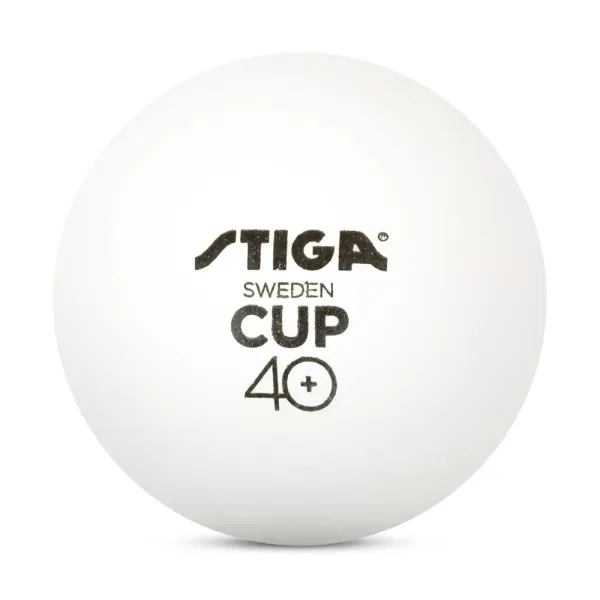Мяч для наст. тенниса Stiga Cup ABS, 1110-2510-12, диам.40+мм, пластик, упак. 12 шт, белый за 1&nbsp;774.80 ₽ в Йошкар-Оле