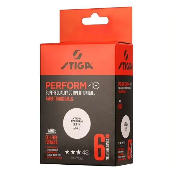 Мяч для наст. тенниса Stiga Perform 3***, 40+, 1113-2110-06, пластик, ITTF Appr., уп.6 шт, бел за 2&nbsp;121.60 ₽ в Йошкар-Оле