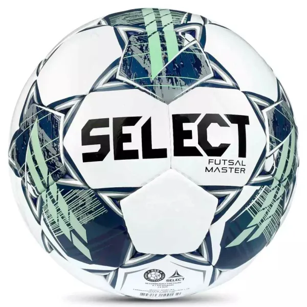 Мяч футзал. SELECT Futsal Master Shiny V22, 1043460004, р.4, Basic,32п, гл.ПУ, руч.сш,бел-син-зел за 7&nbsp;539.50 ₽ в Йошкар-Оле