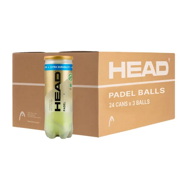 Мяч для падела HEAD Padel Pro S+, 540303, уп.3 шт, FIP Approved, войлок,нат.резина,желтый за 933.30 ₽ в Йошкар-Оле