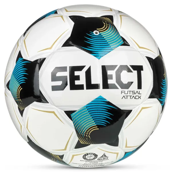 Мяч футзал. SELECT Futsal Attack V26, 1073471009, р.4, 32п, ПУ, руч.сш, бело-сине-черный за 5&nbsp;295.50 ₽ в Йошкар-Оле