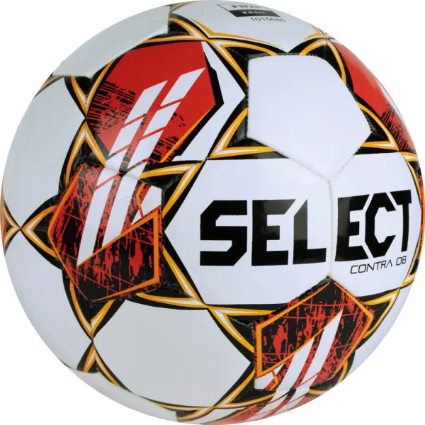 Мяч футб. SELECT Contra DB V23, 0854160300, р.4, FIFA Basic, 32 пан, ПУ, гибрид.сш, бел-чер-красн за 4&nbsp;455.70 ₽ в Йошкар-Оле