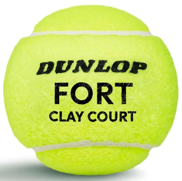 Мяч теннисный Dunlop Fort Clay Court 4B, 601613, уп.4 шт,одобр.ITF и FFT,сукно,нат.резина,желтый за 1&nbsp;812.20 ₽ в Йошкар-Оле