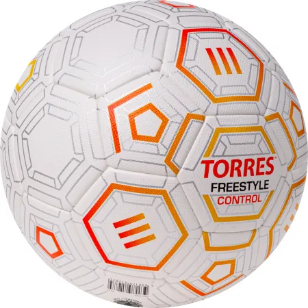 Мяч футб. TORRES Freestyle Control, F3231765, р.5, 32 п.,PU-Microfi, термосшив., бело-оран-сереб за 3&nbsp;464.60 ₽ купить в Йошкар-Оле