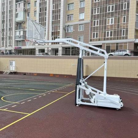 Баскетбольная стойка мобильная складная на пружинах вынос 2,25 м c противовесом ZAVODSPORTA за 530&nbsp;660 ₽ купить в Йошкар-Оле