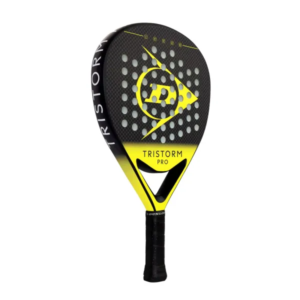 Ракетка для падела Dunlop Tristorm Pro, 10359946, для опытных игроков, графит, черно-желтый за 19&nbsp;643.50 ₽ в Йошкар-Оле