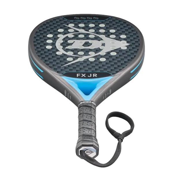 Ракетка для падела Dunlop FX Jr, 10370738, для юниоров, гибрид, графит, черно-голубой за 11&nbsp;019.40 ₽ в Йошкар-Оле