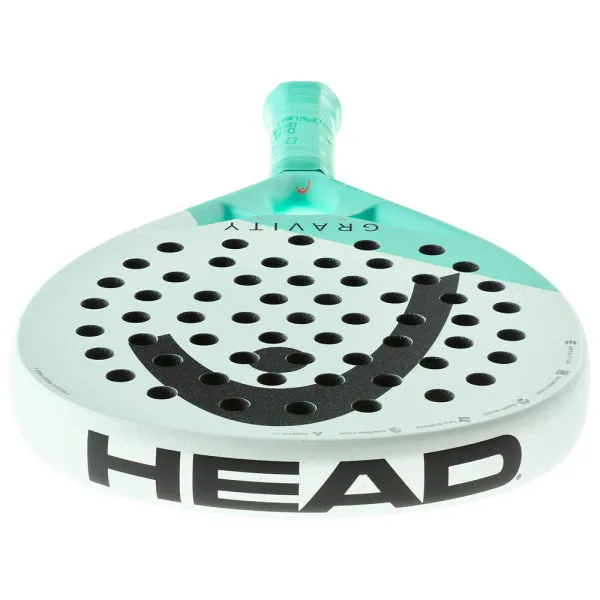 Ракетка для падела HEAD Gravity Motion, 224014, для продвинутых игроков, карбон, бело-бирюзовый за 23&nbsp;604.50 ₽ в Йошкар-Оле