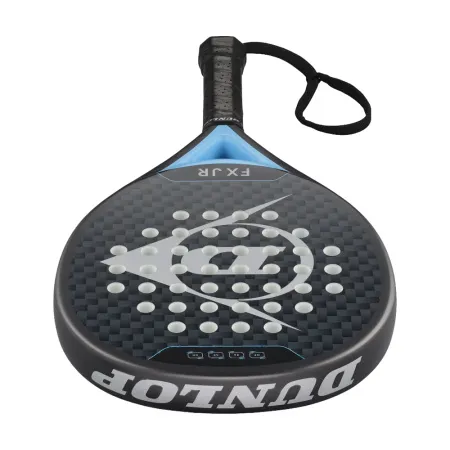 Ракетка для падела Dunlop FX Jr, 10370738, для юниоров, гибрид, графит, черно-голубой за 11&nbsp;019.40 ₽ купить в Йошкар-Оле