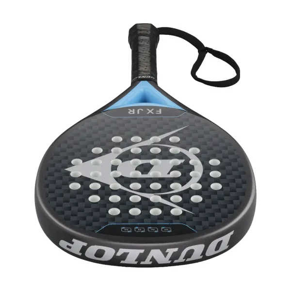 Ракетка для падела Dunlop FX Jr, 10370738, для юниоров, гибрид, графит, черно-голубой за 11&nbsp;019.40 ₽ в Йошкар-Оле