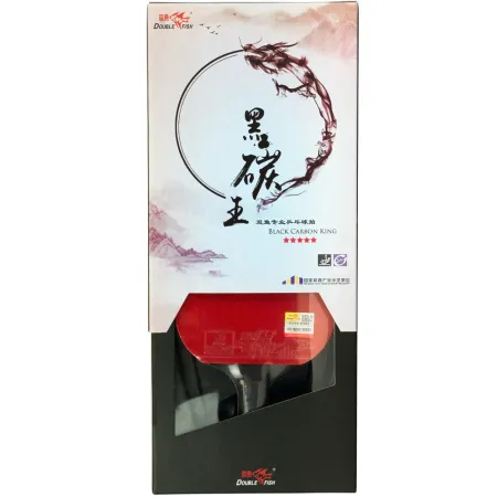 Ракетка для н/т DOUBLE FISH Black Carbon King Racket 5*****, для професс.,ITTF Appr.,накл.2,1,мм за 6&nbsp;434.50 ₽ купить в Йошкар-Оле