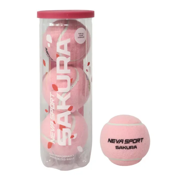 Мяч для падела NS Sakura, UAA2, уп.3 шт, сукно, нат.резина, розовый за 824.50 ₽ в Йошкар-Оле