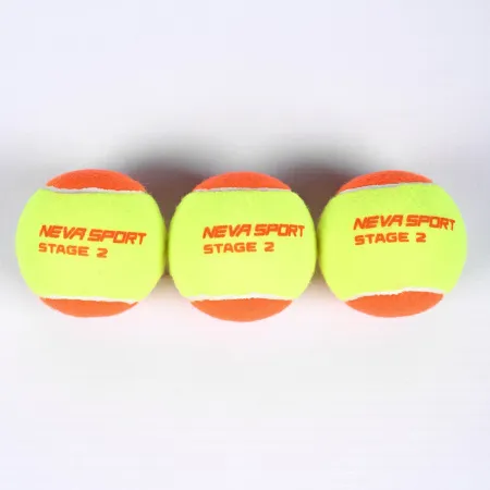 Мяч теннисный детский NS Orange, 5021005, уп.3 шт, резина, шерть, нейлон, желто-оранжевый за 613.70 ₽ купить в Йошкар-Оле