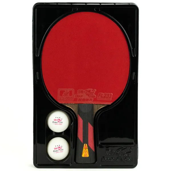 Ракетка для н/т DOUBLE FISH 7A+C, для професс.,ITTF Appr.,накл.2,1мм,+ 2 мяча V40+мм ITTF Appr за 3&nbsp;559.80 ₽ в Йошкар-Оле