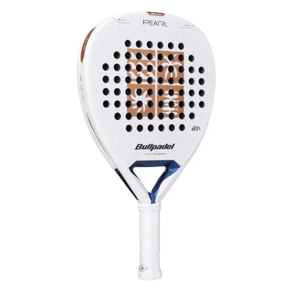 Ракетка для падела BULLPADEL Pearl 27, 497249, для проф-в, стекловолокно,карбон, бело-золотистый за 44&nbsp;319 ₽ в Йошкар-Оле