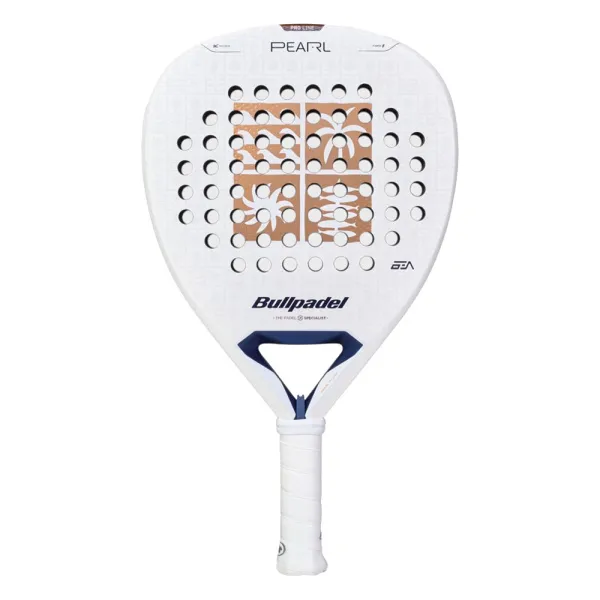 Ракетка для падела BULLPADEL Pearl 27, 497249, для проф-в, стекловолокно,карбон, бело-золотистый за 44&nbsp;319 ₽ в Йошкар-Оле
