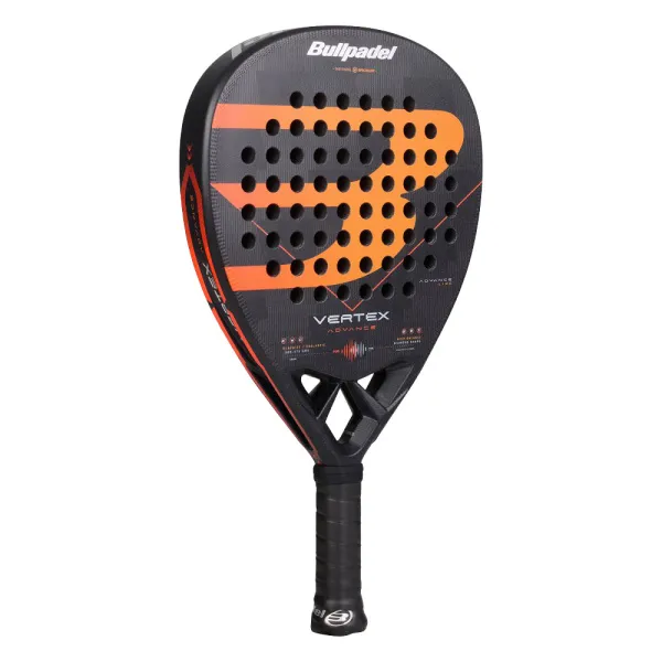 Ракетка для падела BULLPADEL Vertex Advance, 494414, для проф. и любителей, карбон, черно-оранжевый за 21&nbsp;559.40 ₽ в Йошкар-Оле