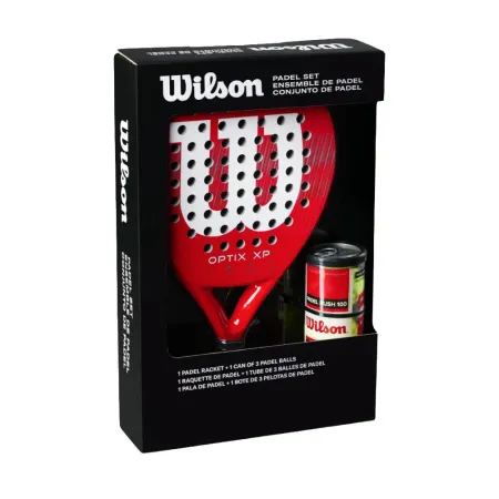 Набор для падела WILSON Optix XP Padel KIT, WR202110U2, ракетка + 3мяча, красный за 20&nbsp;362.60 ₽ купить в Йошкар-Оле